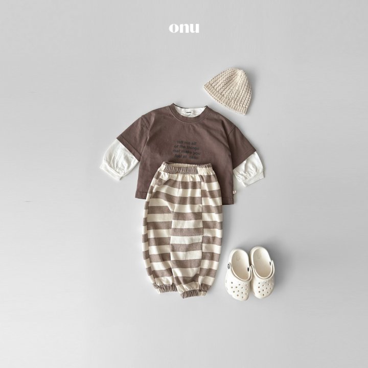 Onu - Korean Children Fashion - #fashionkids - Lettering Short Sleeve Tee - 6