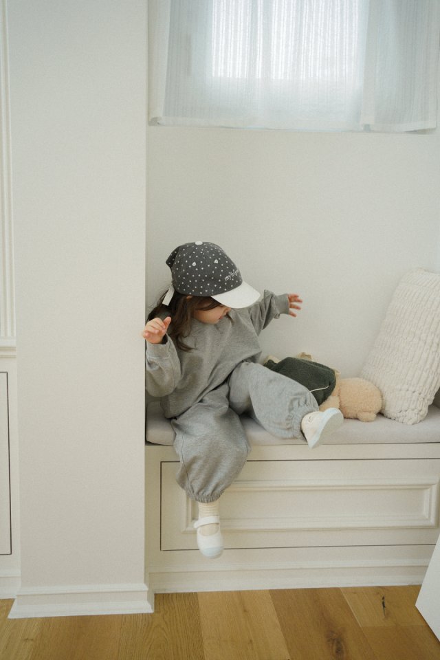 Onu - Korean Children Fashion - #fashionkids - Label Top Bottom Set - 12