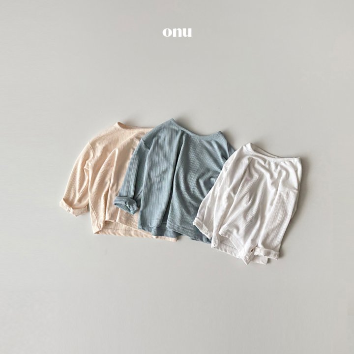 Onu - Korean Children Fashion - #fashionkids - Modal Ribbed Tee - 5