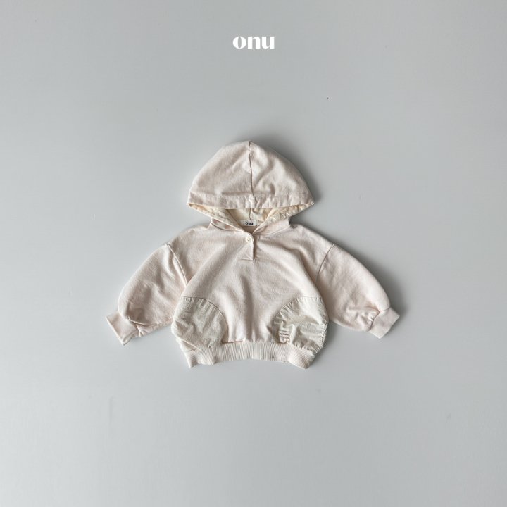 Onu - Korean Children Fashion - #kidsshorts - Pocket Hoodie Sweatshirt - 2
