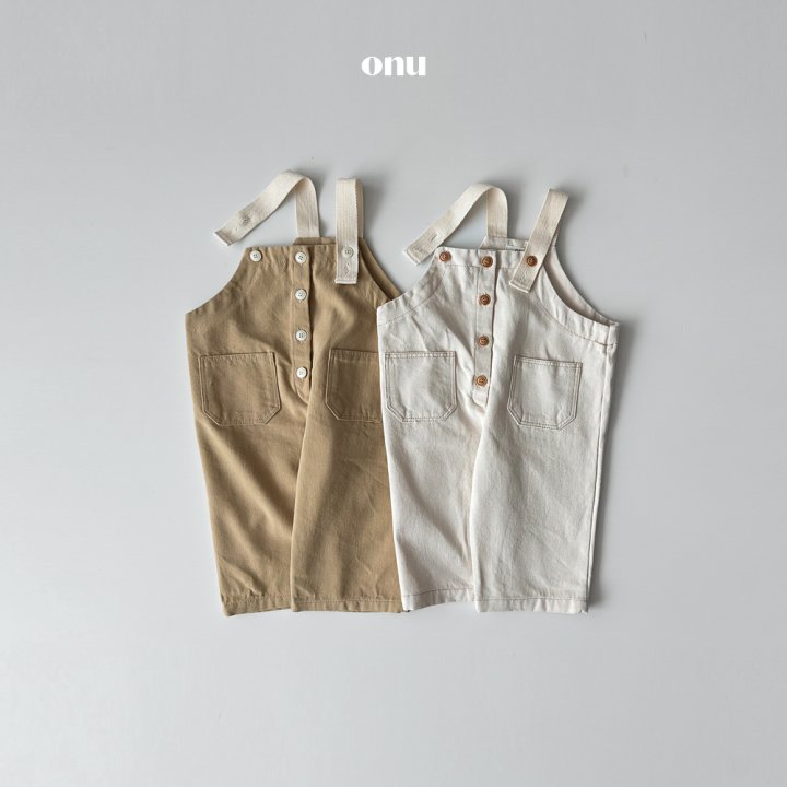 Onu - Korean Children Fashion - #kidsshorts - Pocket Overalls