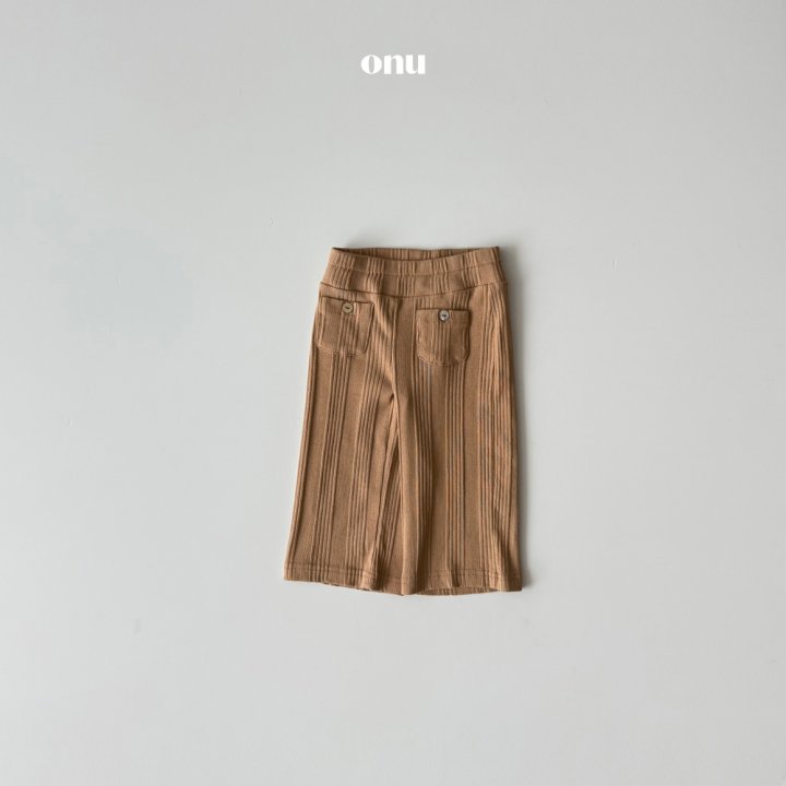 Onu - Korean Children Fashion - #kidsshorts - Cheese Ribbed Pants - 3