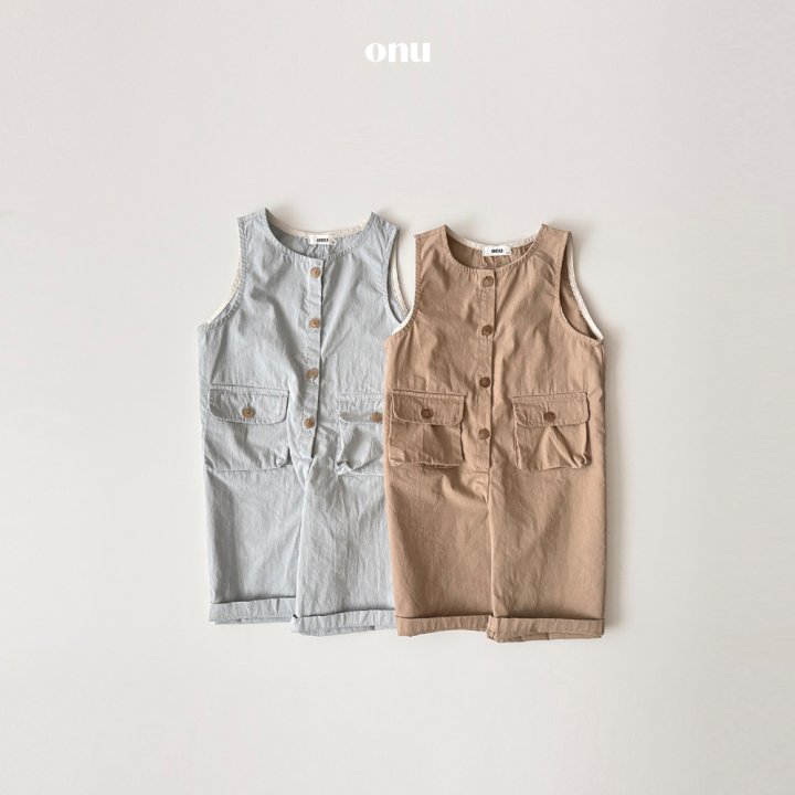 Onu - Korean Children Fashion - #kidsstore - Wide Overalls