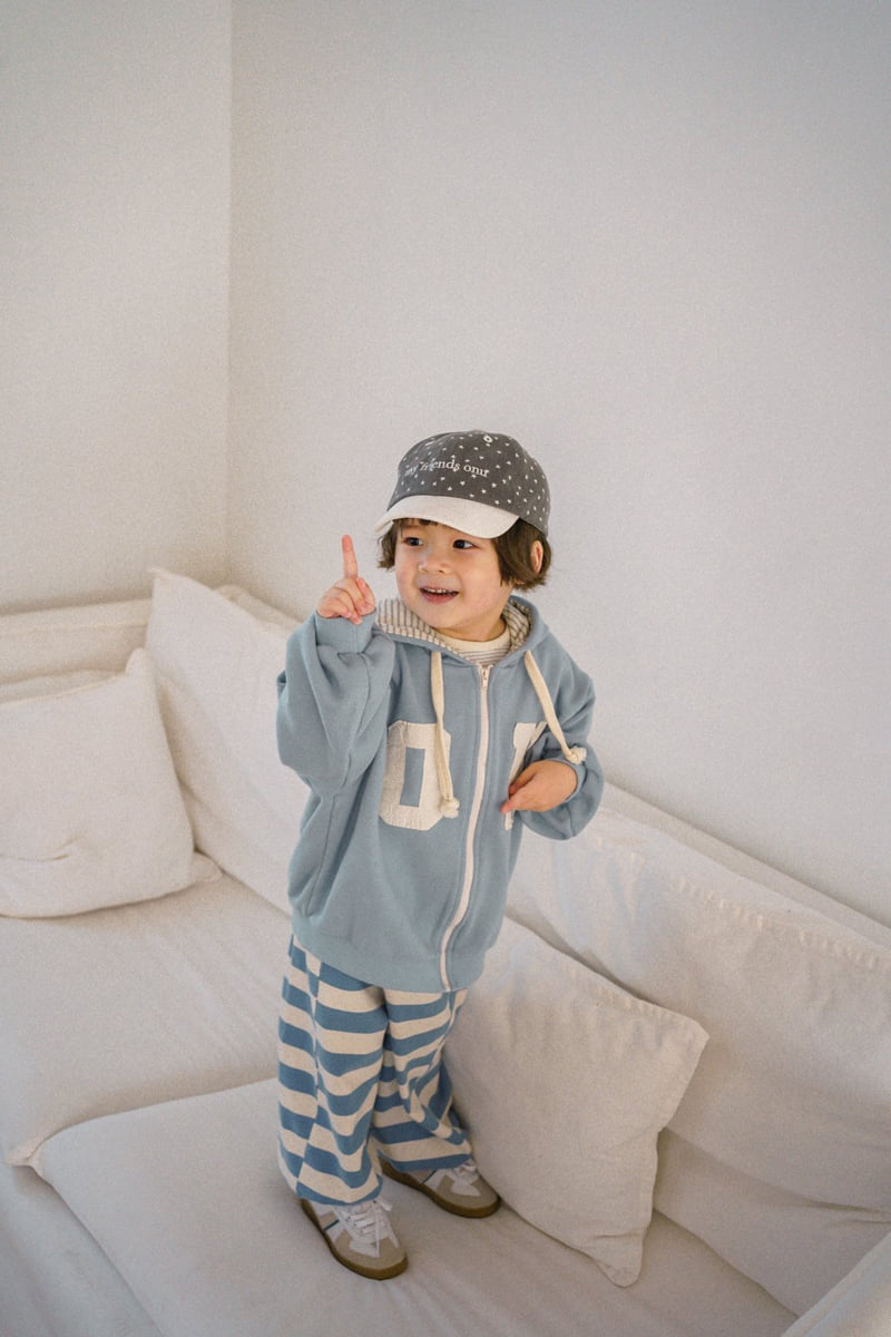 Onu - Korean Children Fashion - #kidsstore - Onu Patch Hoodie Zip-Up - 9
