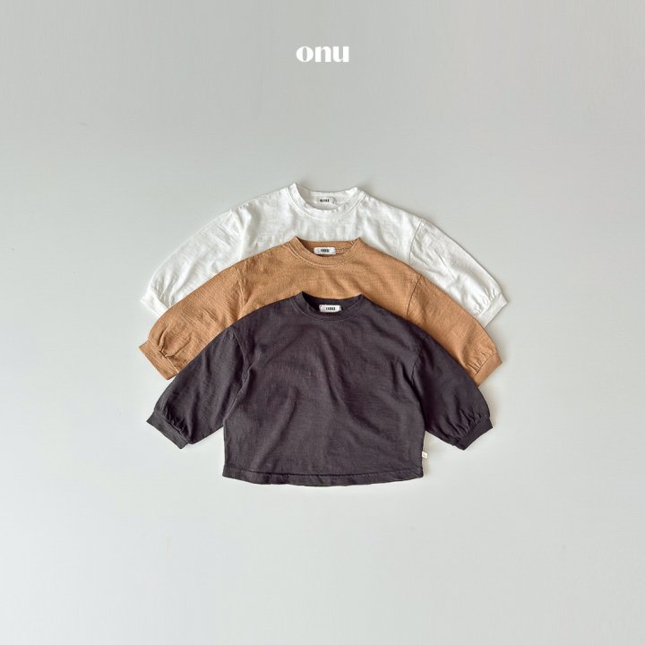 Onu - Korean Children Fashion - #kidsstore - Slub Ribbed Tee