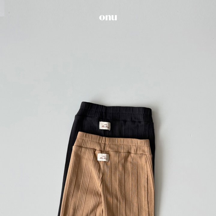 Onu - Korean Children Fashion - #kidzfashiontrend - Cheese Ribbed Pants - 5