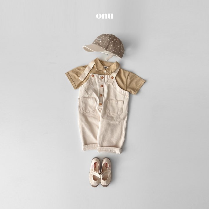 Onu - Korean Children Fashion - #littlefashionista - Pocket Overalls - 5