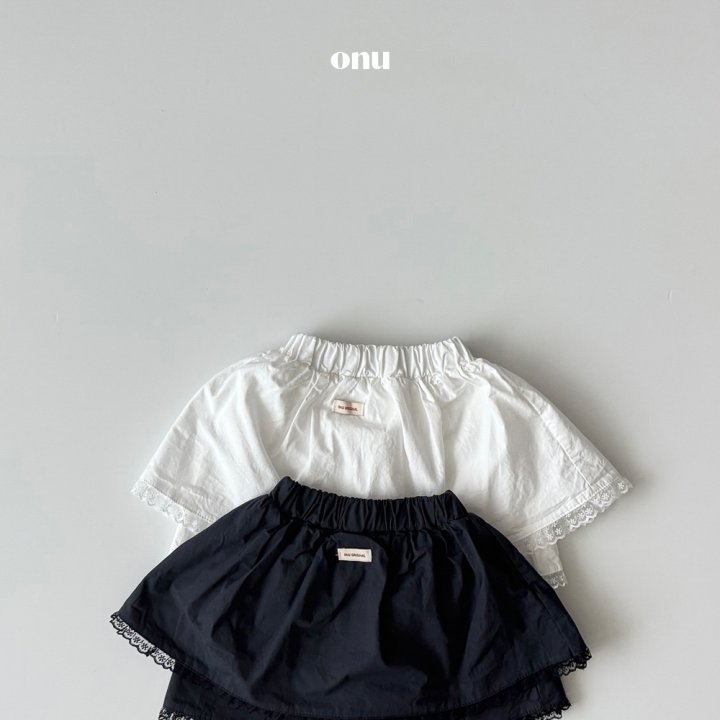 Onu - Korean Children Fashion - #littlefashionista - Petite Lace Skirt - 5