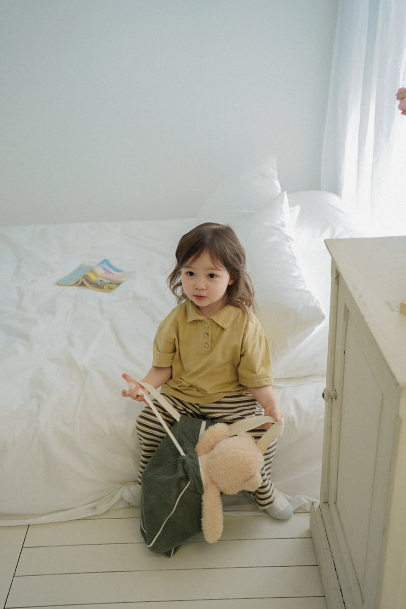 Onu - Korean Children Fashion - #littlefashionista - Piqué Collar Tee - 12