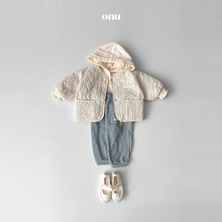 Onu - Korean Children Fashion - #magicofchildhood - Striped Quilted Jumper - 8
