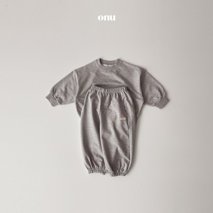 Onu - Korean Children Fashion - #magicofchildhood - Label Top Bottom Set - 2