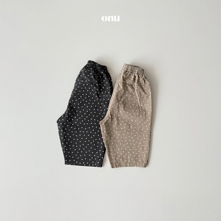 Onu - Korean Children Fashion - #minifashionista - Star Pigment Pants