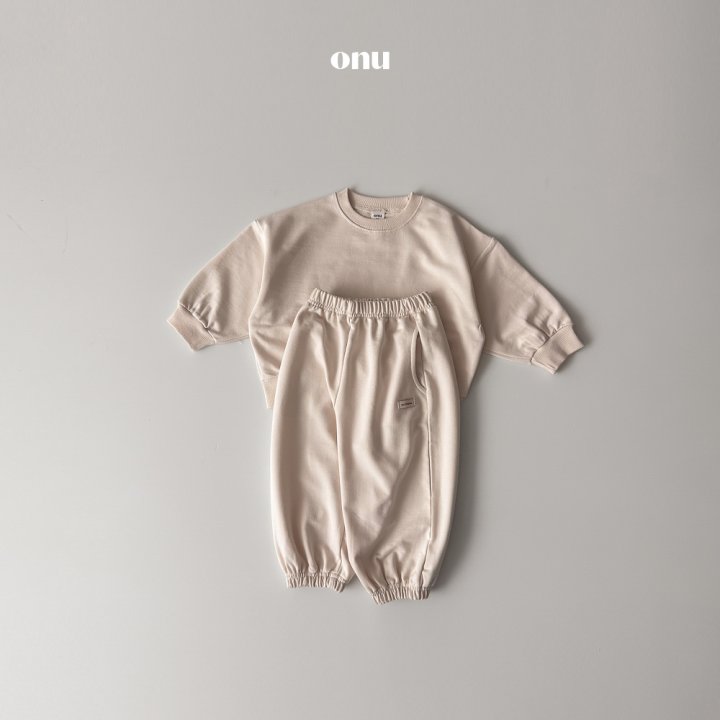 Onu - Korean Children Fashion - #minifashionista - Label Top Bottom Set - 3
