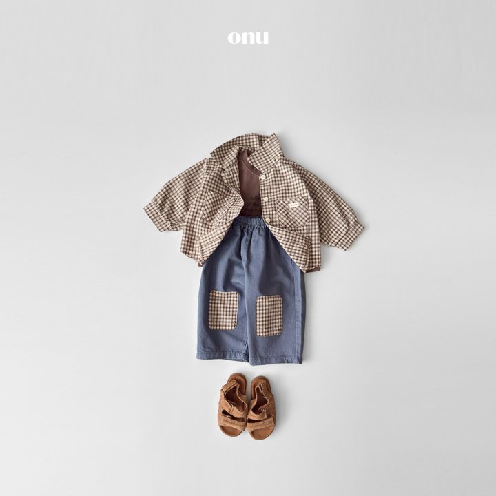 Onu - Korean Children Fashion - #prettylittlegirls - Check Patch Pants - 6