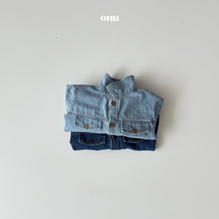 Onu - Korean Children Fashion - #stylishchildhood - Denim Jacket - 5