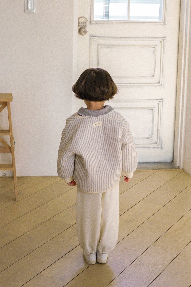 Onu - Korean Children Fashion - #todddlerfashion - Striped Quilted Jumper - 11