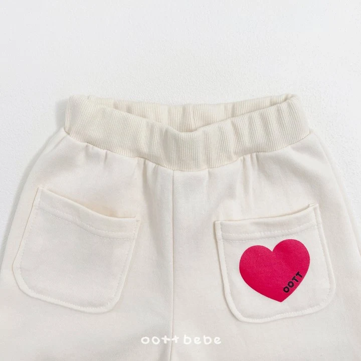Oott Bebe - Korean Baby Fashion - #babyboutique - Heart Pocket Pants - 9