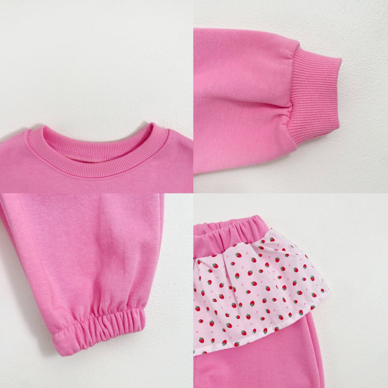 Oott Bebe - Korean Baby Fashion - #babyboutique - Strawberry Jam Girls Set - 11