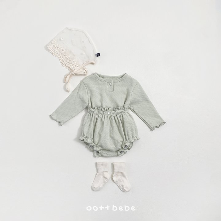 Oott Bebe - Korean Baby Fashion - #babyboutique - Cozy Bloomer Set - 10