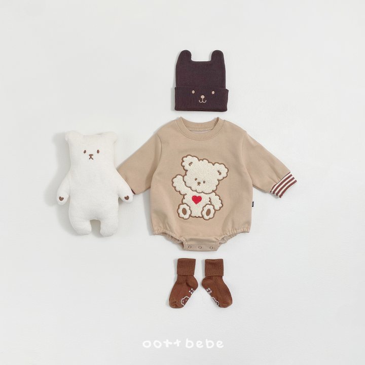Oott Bebe - Korean Baby Fashion - #babyboutique - Mongle Otter Suit - 3
