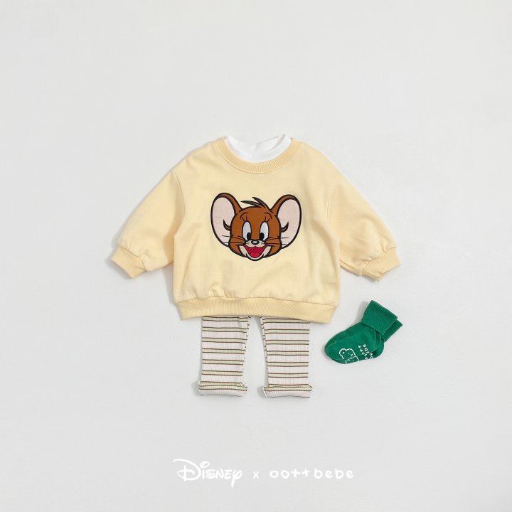 Oott Bebe - Korean Baby Fashion - #babyboutique - Tom Jerry Sweatshirt Jerry - 5