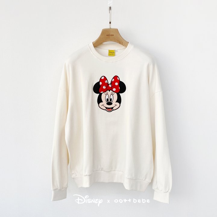 Oott Bebe - Korean Baby Fashion - #babyboutique - D Sweatshirt Ribbon Mouse - 11