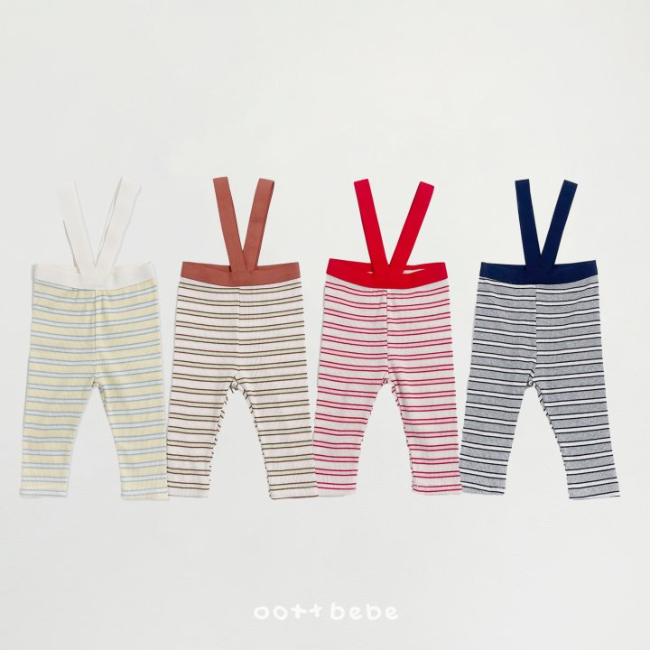 Oott Bebe - Korean Baby Fashion - #babyboutique - Say Oott Suspender Leggings (Baby)