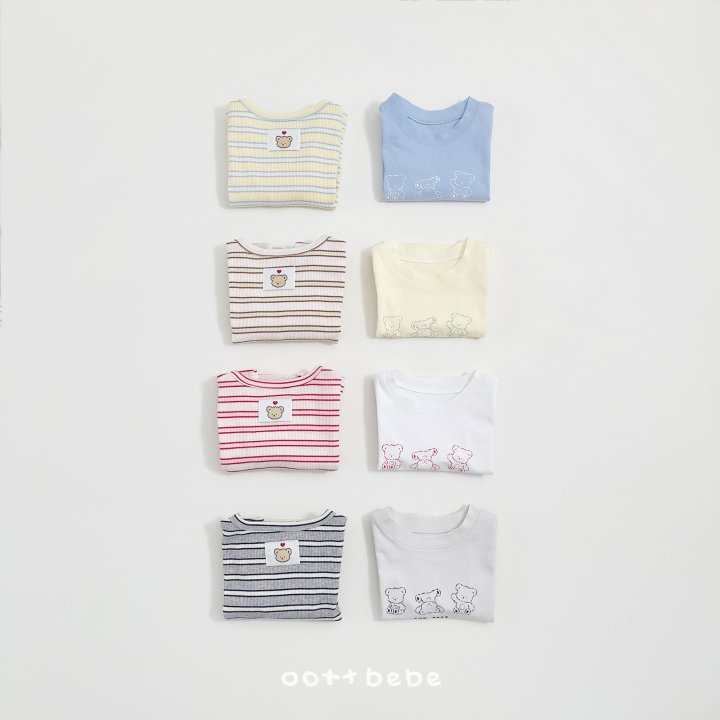 Oott Bebe - Korean Baby Fashion - #babyboutiqueclothing - Seiotte Tee Set (Bebe) - 2