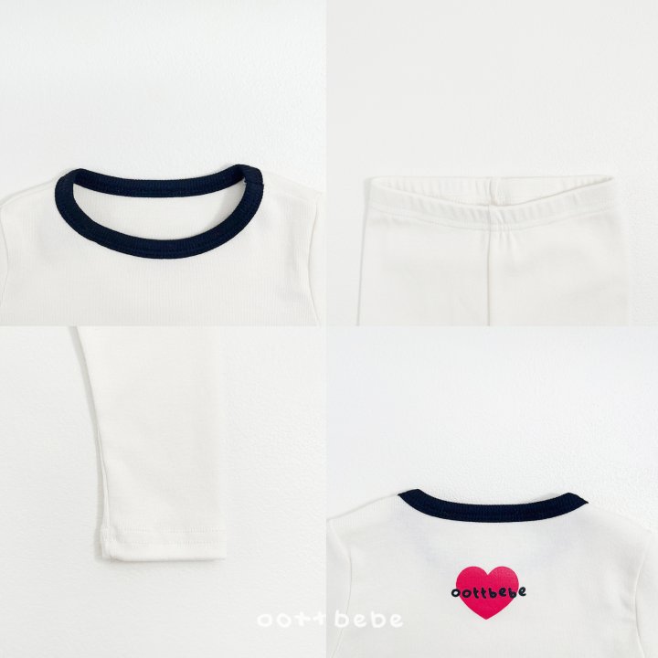 Oott Bebe - Korean Baby Fashion - #babyboutiqueclothing - Modal Heart Easywear - 10