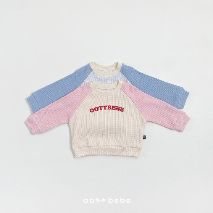 Oott Bebe - Korean Baby Fashion - #babyboutiqueclothing - Lettering Waffle Set - 9