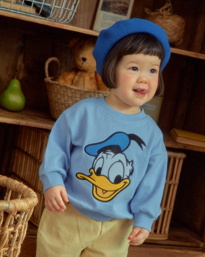 Oott Bebe - Korean Baby Fashion - #babyboutiqueclothing - Donald Duck Sweatshirt