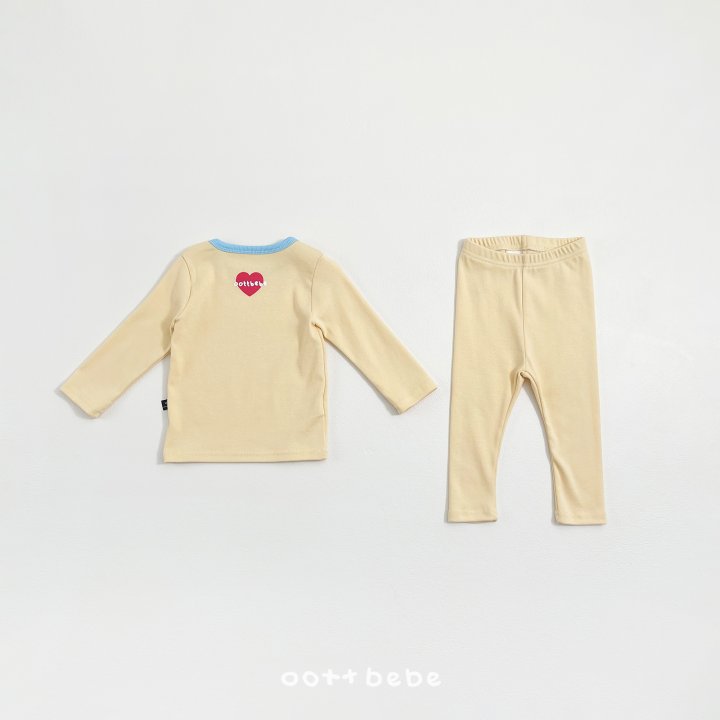Oott Bebe - Korean Baby Fashion - #babyclothing - Modal Heart Easywear - 11