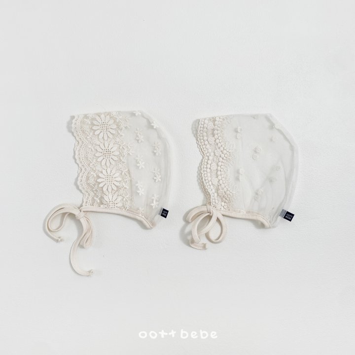 Oott Bebe - Korean Baby Fashion - #babyclothing - Lace Bonnet