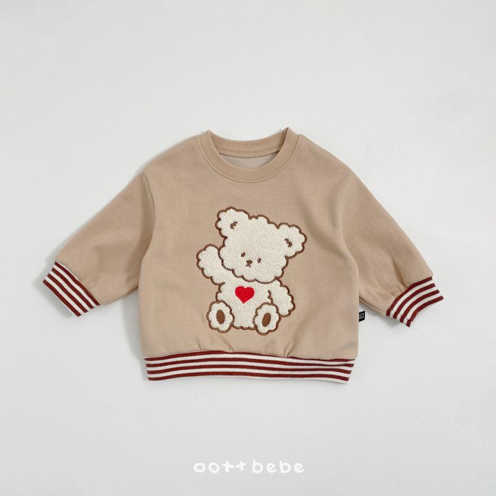 Oott Bebe - Korean Baby Fashion - #babyboutiqueclothing - Mongle Otter Sweatshirt - 4