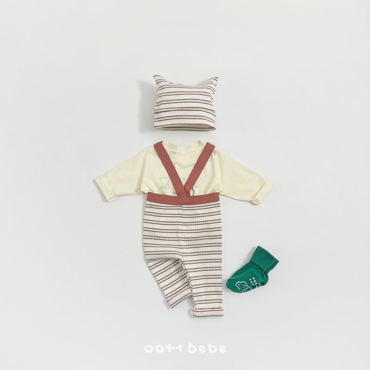 Oott Bebe - Korean Baby Fashion - #babyclothing - Say Oott Suspender Leggings (Baby) - 3