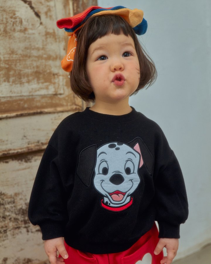 Oott Bebe - Korean Baby Fashion - #babyfashion - D Sweatshirt Dalmatian
