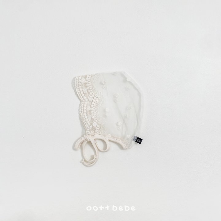 Oott Bebe - Korean Baby Fashion - #babyfever - Lace Bonnet - 3