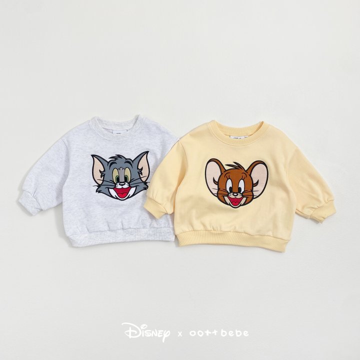 Oott Bebe - Korean Baby Fashion - #babyfever - Tom Jerry Sweatshirt Tom - 7