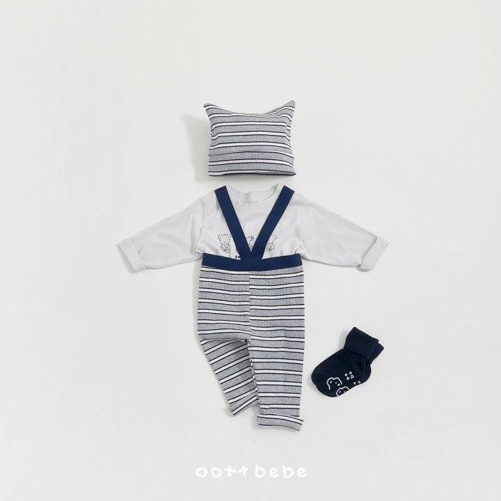 Oott Bebe - Korean Baby Fashion - #babyfever - Say Oott Suspender Leggings (Baby) - 5