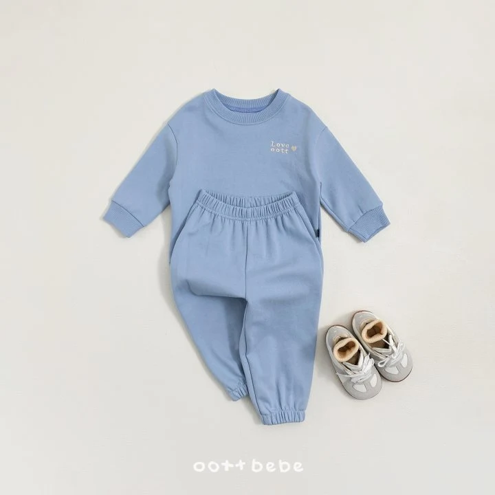 Oott Bebe - Korean Baby Fashion - #babygirlfashion - Love Oott Top Bottom Set - 5