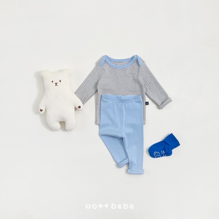 Oott Bebe - Korean Baby Fashion - #babygirlfashion - Coco Stripe Easywear - 3