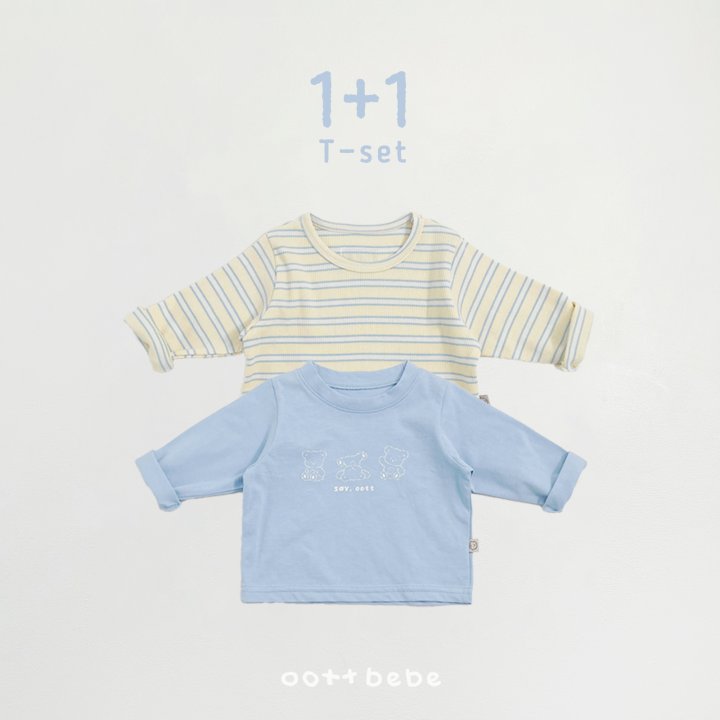 Oott Bebe - Korean Baby Fashion - #babylifestyle - Seiotte Tee Set (Bebe) - 7