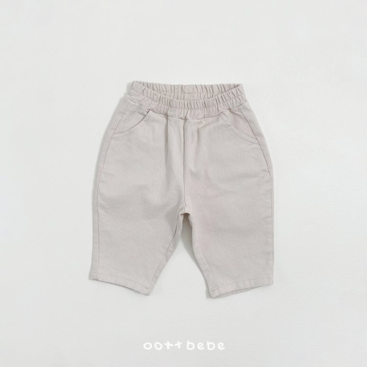 Oott Bebe - Korean Baby Fashion - #babylifestyle - Cotton Span Pants - 3