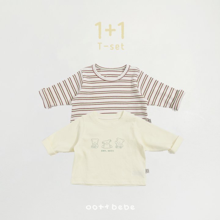 Oott Bebe - Korean Baby Fashion - #babyoninstagram - Seiotte Tee Set (Bebe) - 8