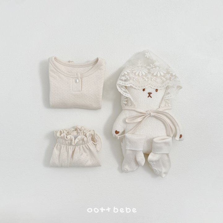 Oott Bebe - Korean Baby Fashion - #babyoninstagram - Lace Bonnet - 6