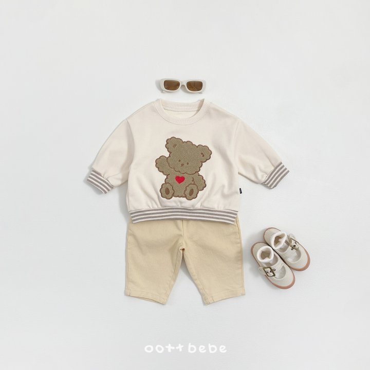 Oott Bebe - Korean Baby Fashion - #babylifestyle - Cotton Span Pants - 4