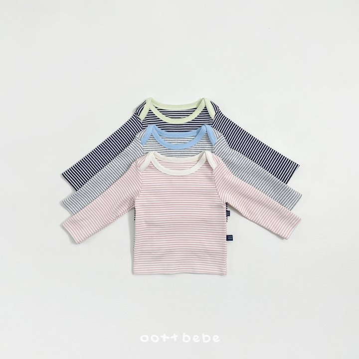 Oott Bebe - Korean Baby Fashion - #babyoninstagram - Coco Stripe Easywear - 5