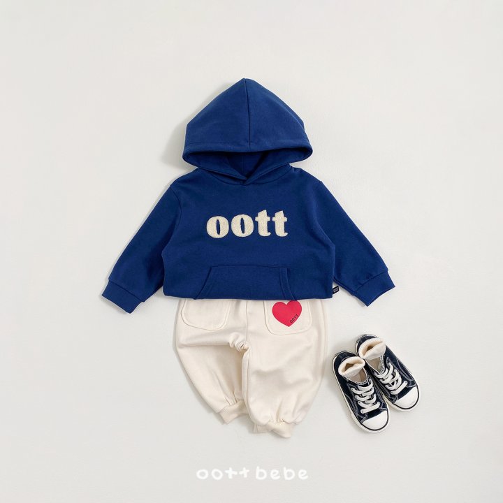 Oott Bebe - Korean Baby Fashion - #babyootd - Heart Pocket Pants - 2