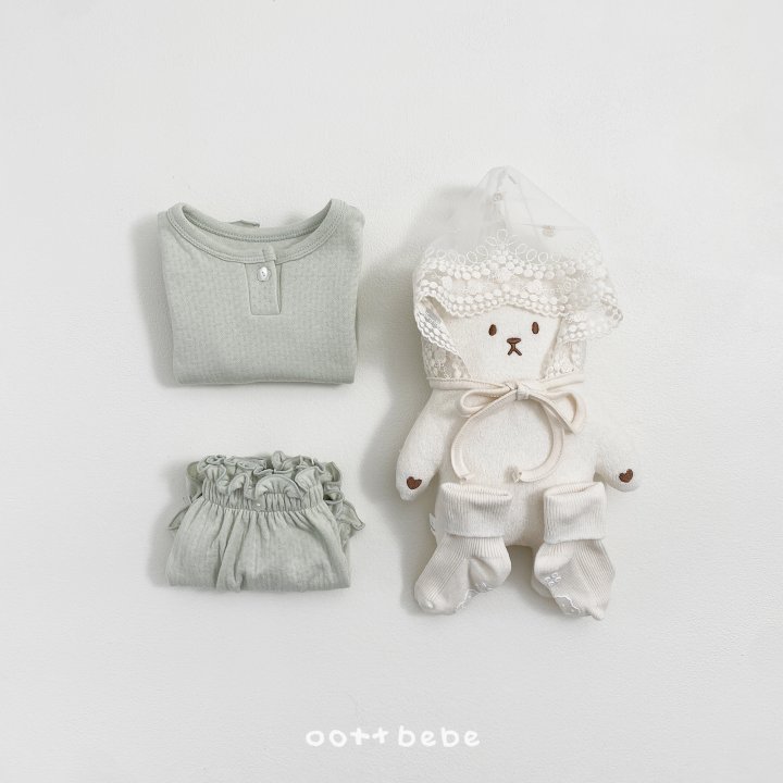 Oott Bebe - Korean Baby Fashion - #babyootd - Lace Bonnet - 7