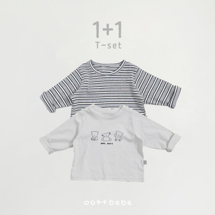 Oott Bebe - Korean Baby Fashion - #babyoutfit - Seiotte Tee Set (Bebe) - 10